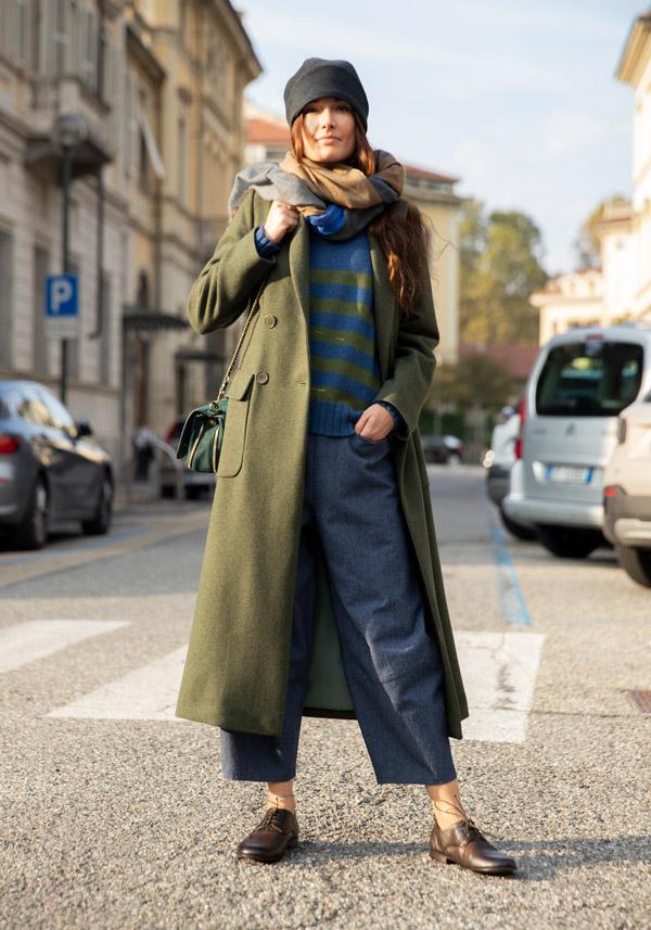 Rose & Lini MARCHÉ DES PALMIERS WOOL “GINEVRINA” STRIPED PULL BAKIR & VILS Prezzo Ridotto