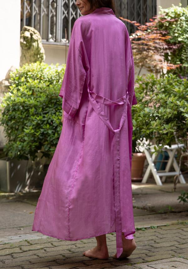 Rose & Lini THE ROSE IBIZA SILK “GOWN KIMONO” HOT PINK Hotsell