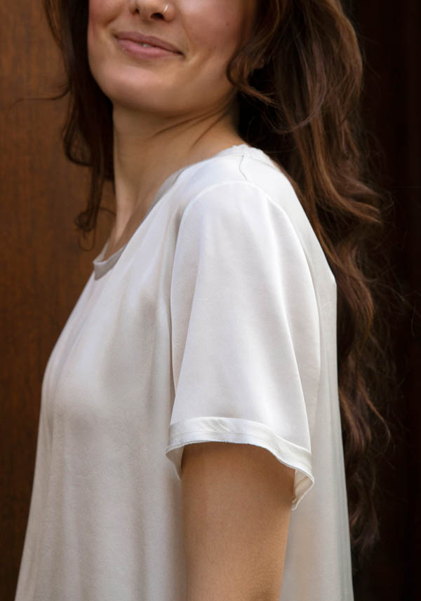 Rose & Lini INBACX SILK “MALI” WHITE SHIRT I Più Venduti