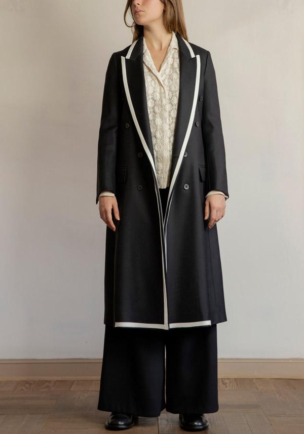 Rose & Lini IBRIGU UNIQUE SILK COAT “920” BLACK Nuovo
