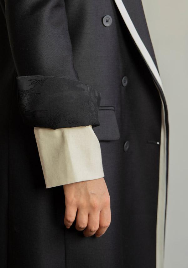 Rose & Lini IBRIGU UNIQUE SILK COAT “920” BLACK Nuovo