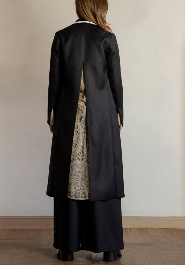Rose & Lini IBRIGU UNIQUE SILK COAT “920” BLACK Nuovo