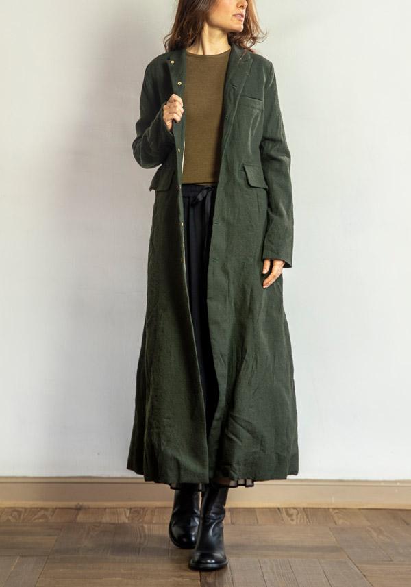 Rose & Lini ALEKSANDR MANAMIS WOOL “COAT 1149” GREEN Promozione
