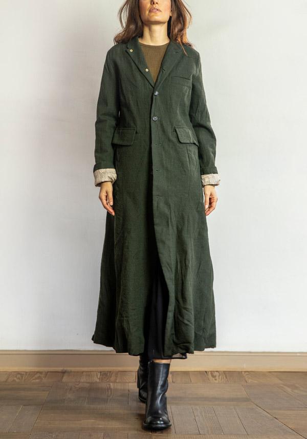 Rose & Lini ALEKSANDR MANAMIS WOOL “COAT 1149” GREEN Promozione