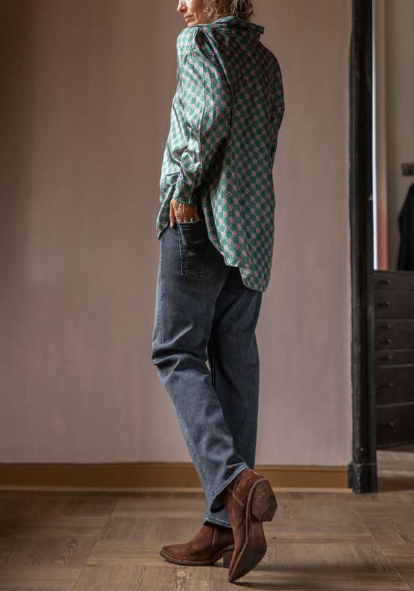 Rose & Lini MOTHER DENIM “THE DITCHER ZIP” BLACK JEANS Convenienza