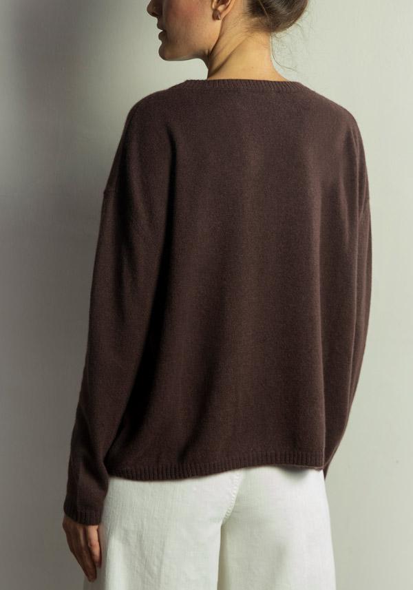Rose & Lini STEFANO MORTARI CASHMERE “PULL 5142” BROWN Hotsell