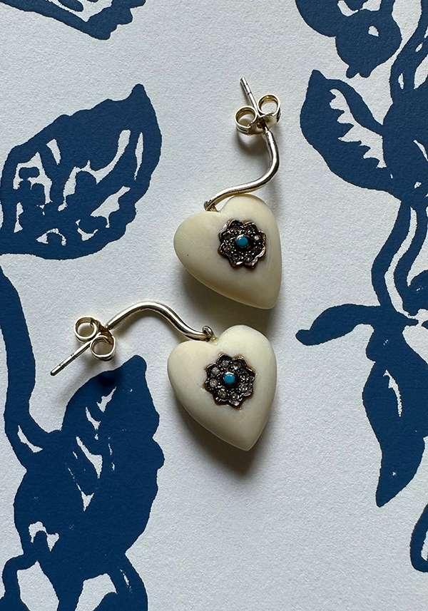 Rose & Lini 5 OCTOBRE “JOSIE” WHITE EARRINGS 2025