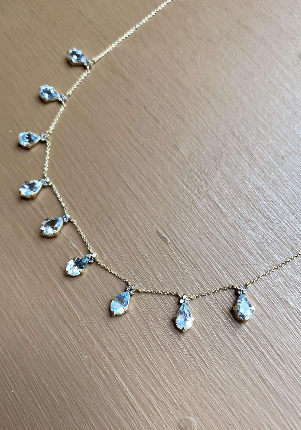 Rose & Lini 5 OCTOBRE “JULIAN” AQUAMARINE & DIAMONDS NECKLACE Pezzi Unici