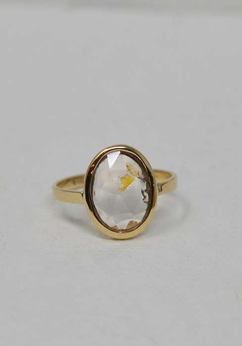 Rose & Lini MAITEA “OVAL” CLEAR TOURMALINE RING Consegna Veloce