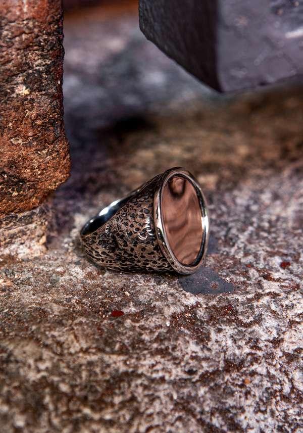 Rose & Lini SIMONA TAGLIAFERRI SMALL “MOON RING J175” PINK GOLD Presa