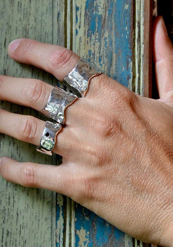 Rose & Lini ROSAMARIA SILVER “CAO” RING Sconto