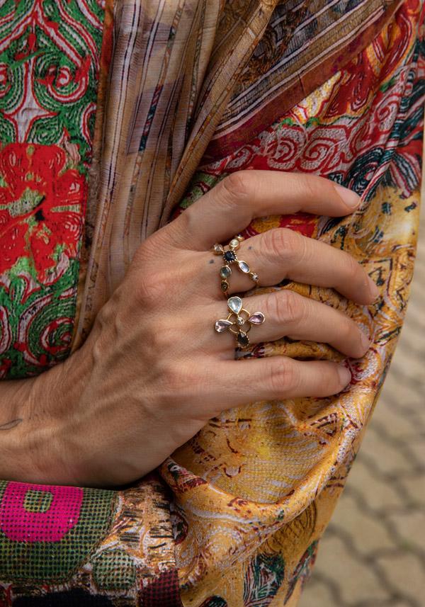 Rose & Lini DORETTE “BAGUE CROISÉE” GOLD RING Economico
