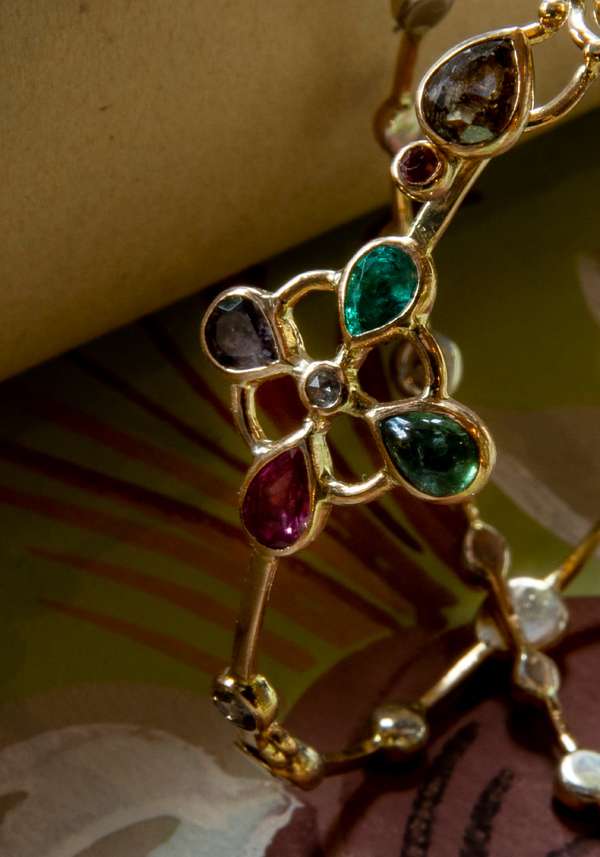 Rose & Lini DORETTE GOLD STUDDED “JARDINAGE BRACELET” #2 I Più Venduti