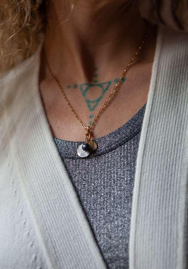 Rose & Lini 5 OCTOBRE “HOLLY D” GOLD & SILVER NECKLACE 2025