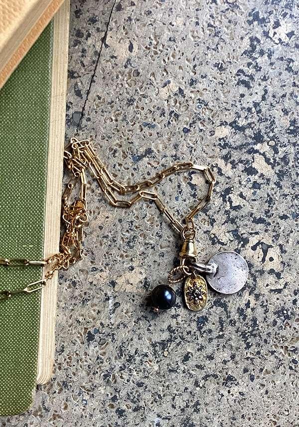 Rose & Lini 5 OCTOBRE “HOLLY D” GOLD & SILVER NECKLACE 2025