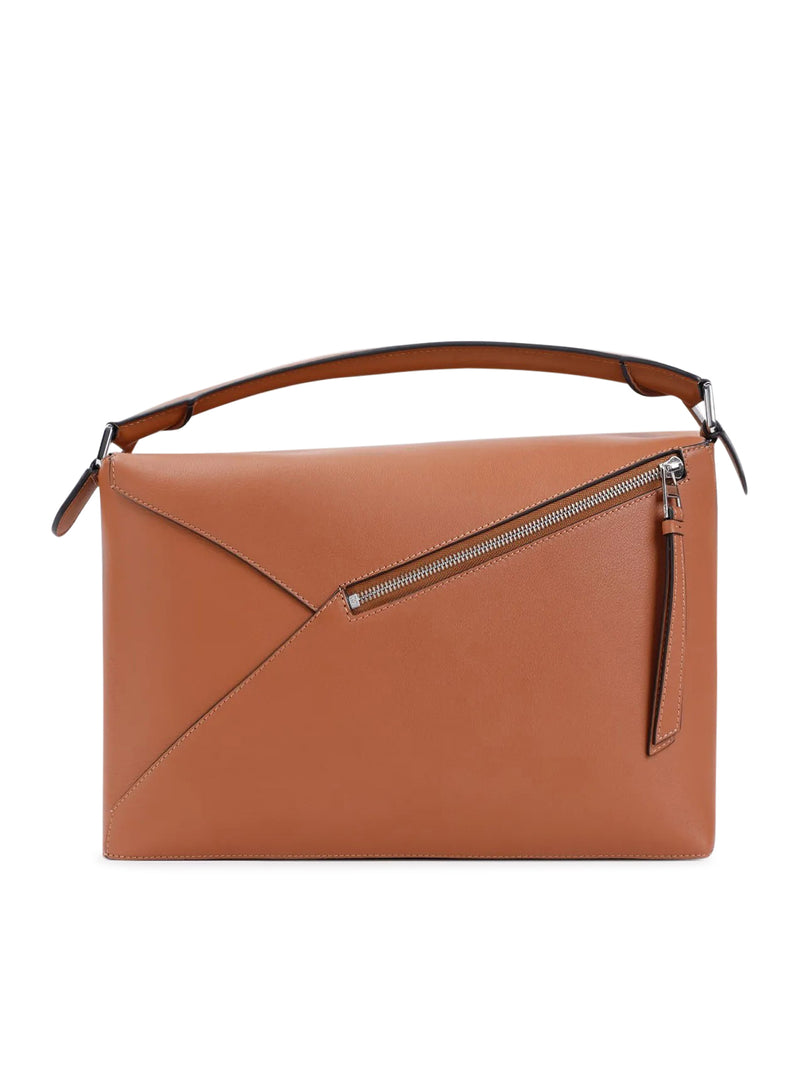Suitnegozi Borsa Puzzle grande in pelle di vitello classica Pezzi Unici