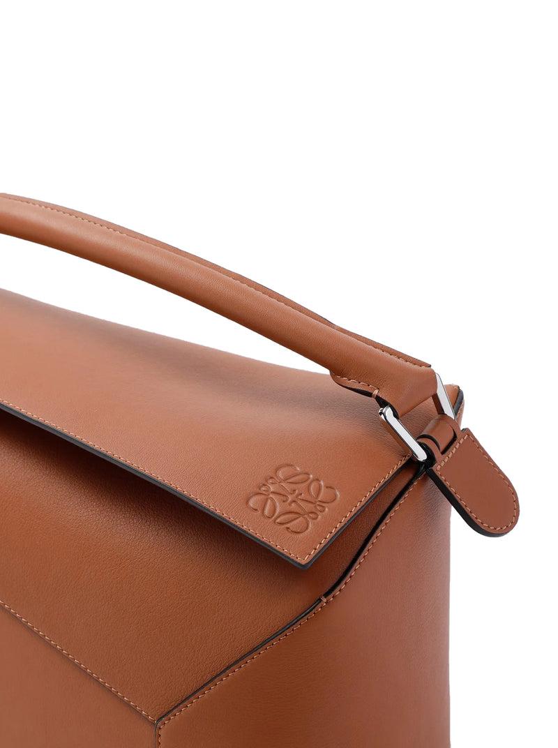 Suitnegozi Borsa Puzzle grande in pelle di vitello classica Pezzi Unici