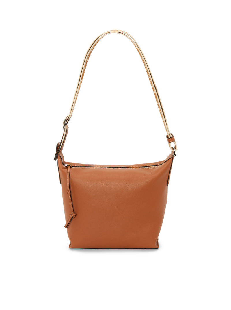 Suitnegozi Borsa Cubi Crossbody piccola in pelle di vitello liscia e jacquard