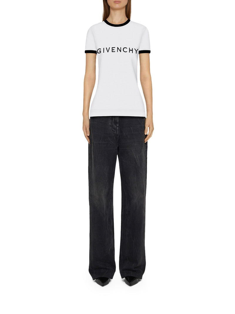 Suitnegozi T-shirt slim GIVENCHY Archetype in cotone Sconto