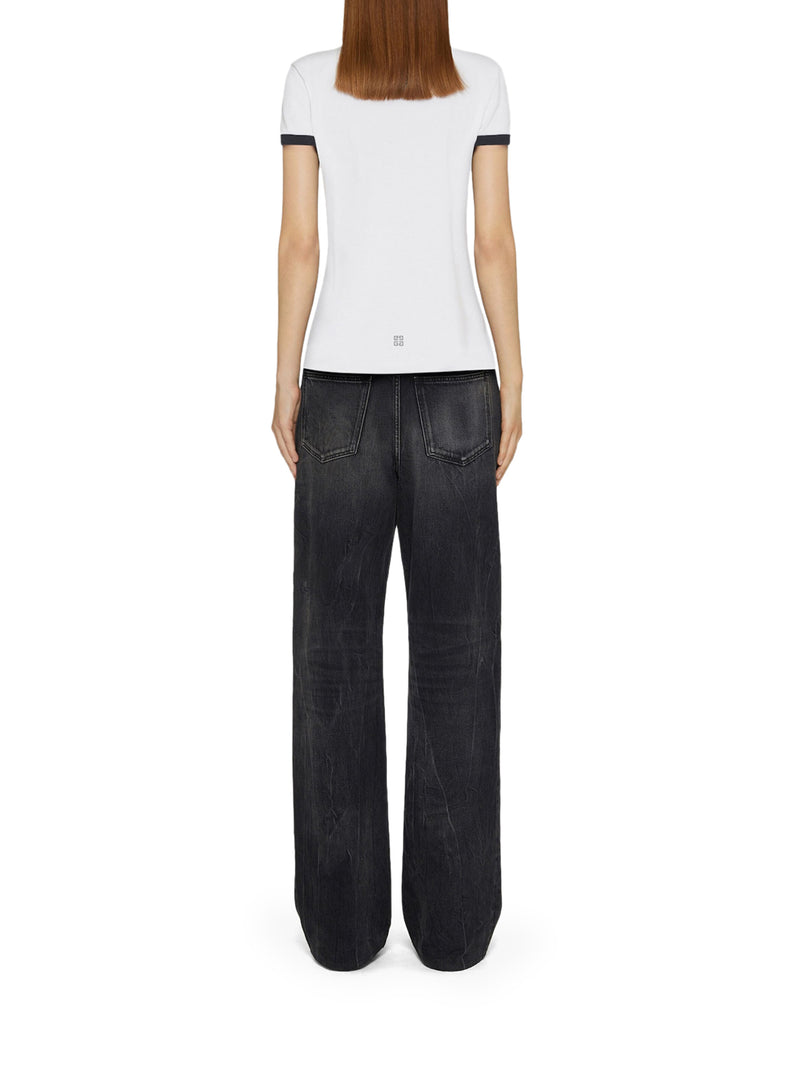 Suitnegozi T-shirt slim GIVENCHY Archetype in cotone Sconto