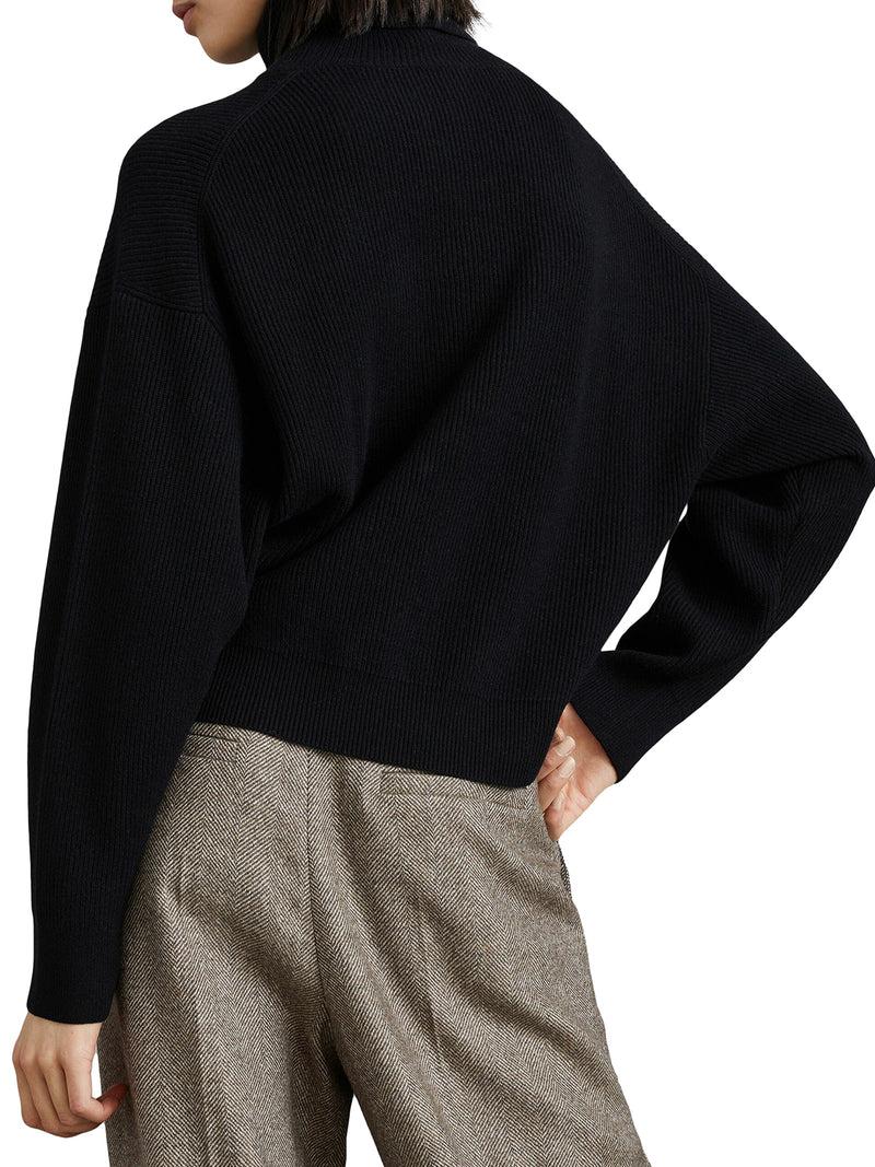 Suitnegozi maglione a coste con collo alto Economico