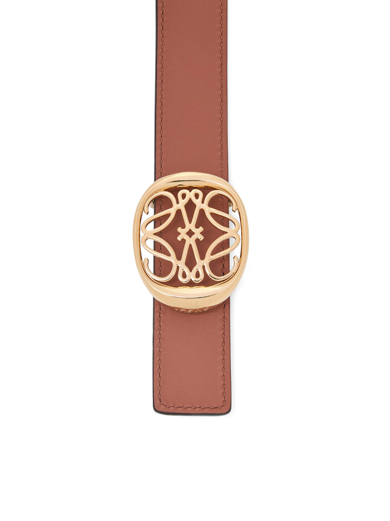 Suitnegozi Cintura reversibile Anagram Ellipse in pelle di vitello liscia Sconto