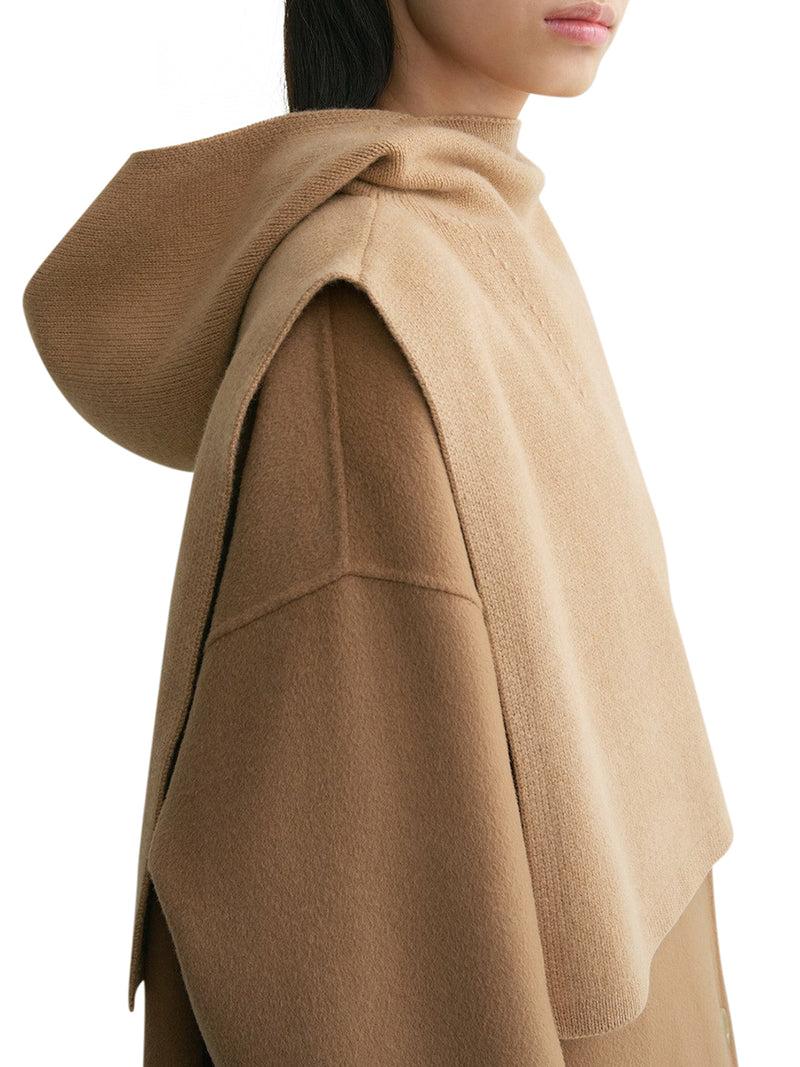 Suitnegozi cappuccio in lana e cashmere Vendita Calda