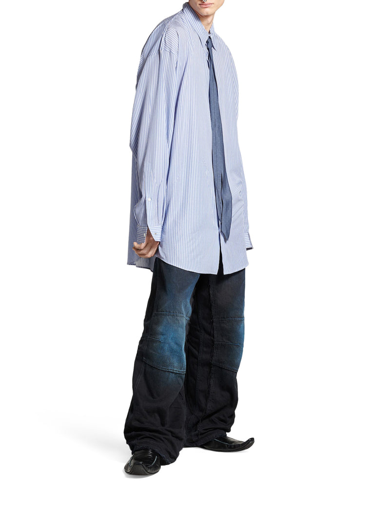 Suitnegozi CAMICIA FLUIDA DA UOMO IN BLU/BIANCO I Più Venduti