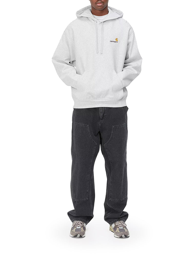 Suitnegozi Hooded American Script Sweatshirt Negozio