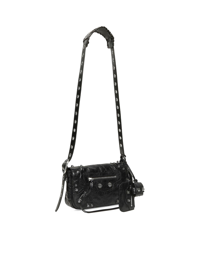 Suitnegozi BORSA LE CAGOLE MEN XS CON PATTA DA UOMO IN NERO Moda