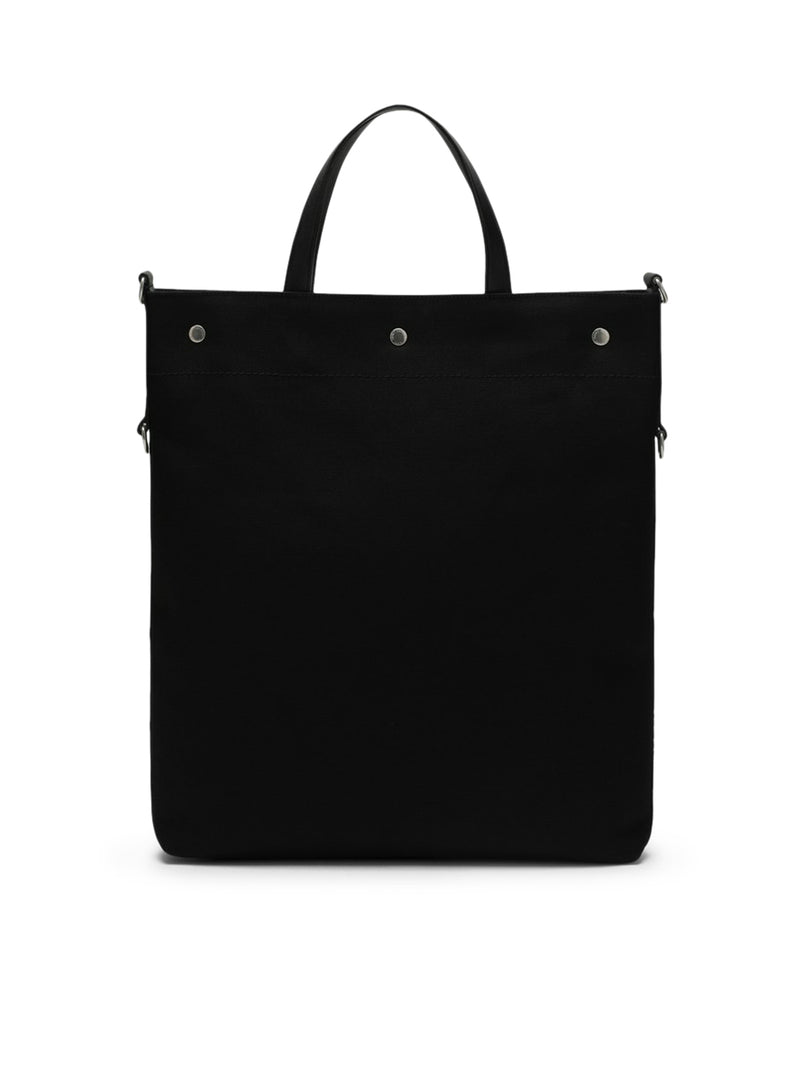 Suitnegozi Borsa tote North/South nera in canvas 2025