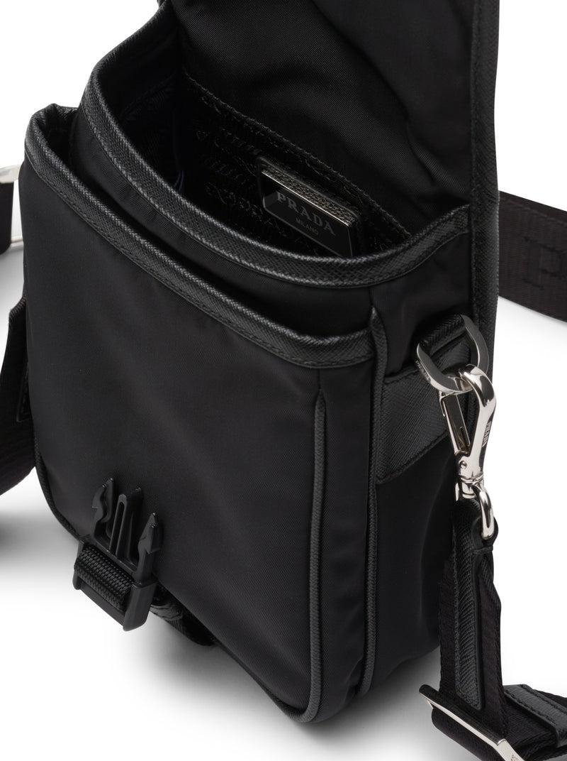 Suitnegozi Borsa a tracolla in Re-Nylon e Saffiano Nuovo