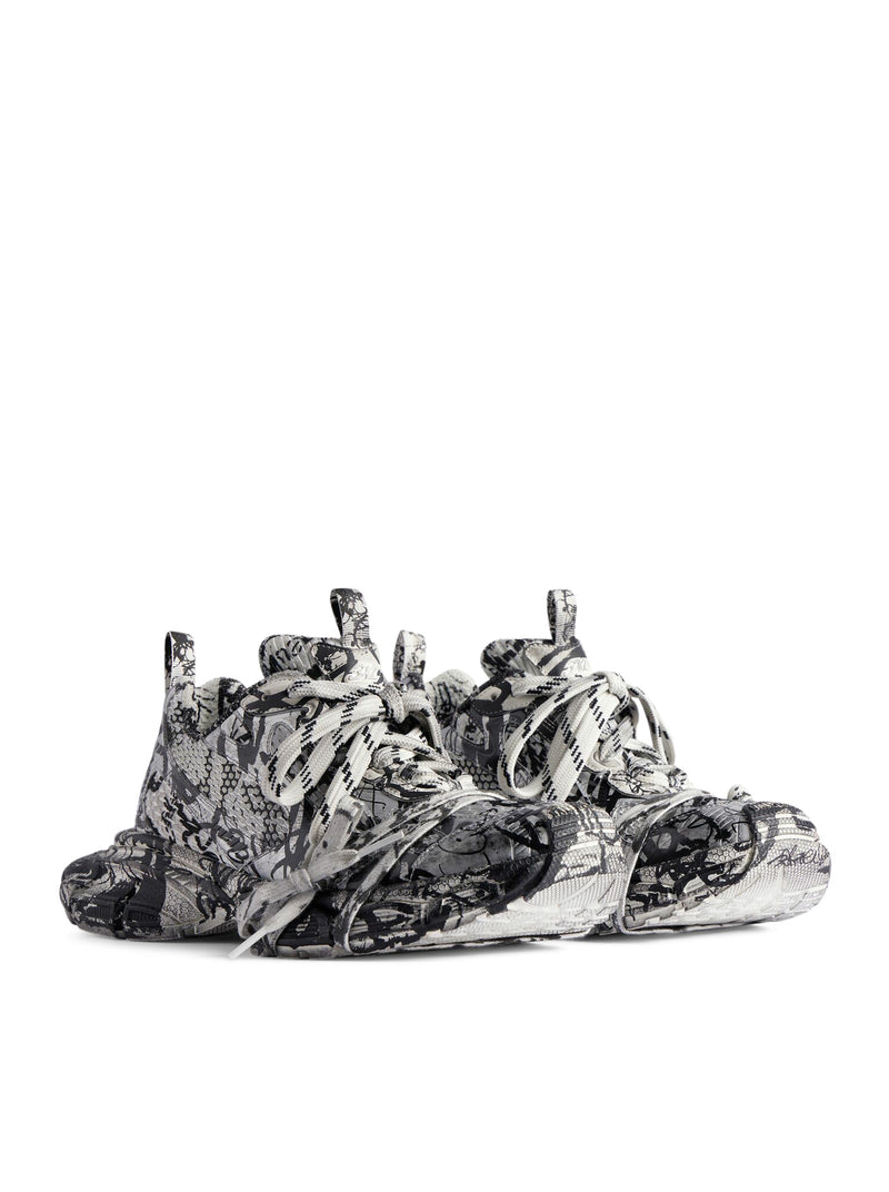 Suitnegozi SNEAKER 3XL EXTREME GRAFFITI DA UOMO IN BIANCO/NERO Vendita Economica