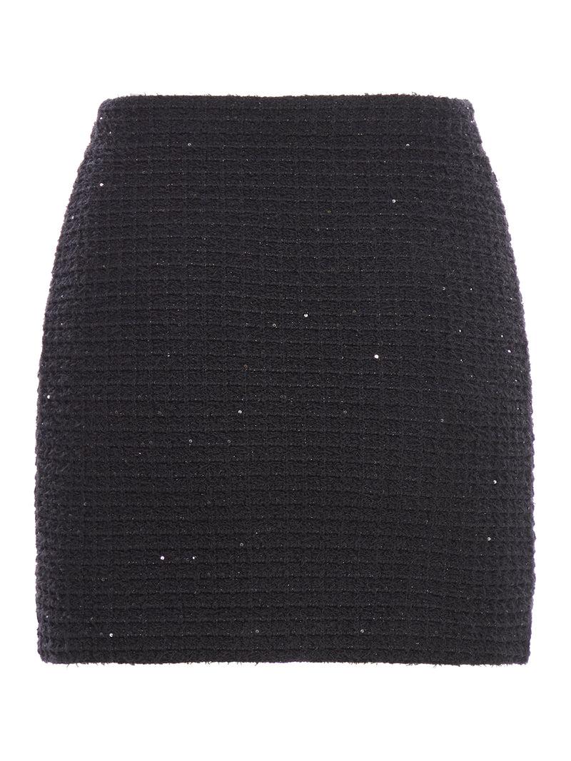 Suitnegozi Minigonna in maglia testurizzata nera Negozi Online
