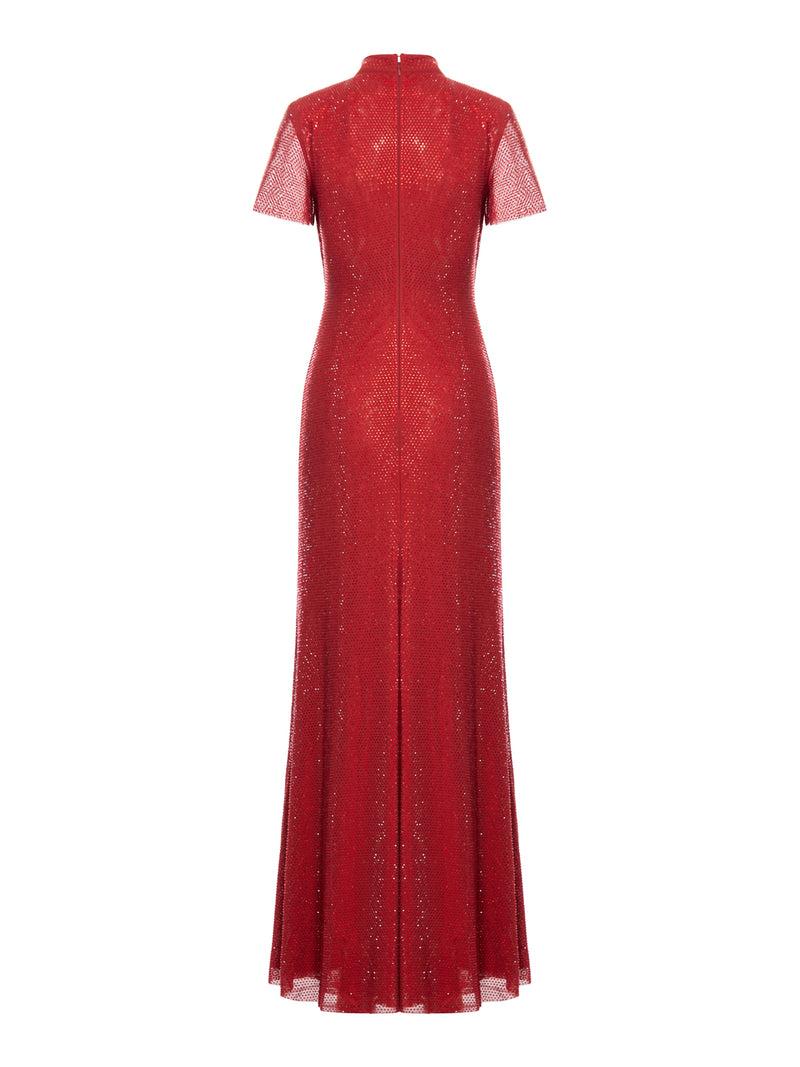 Suitnegozi Abito lungo in rete con strass Fino Al -60%