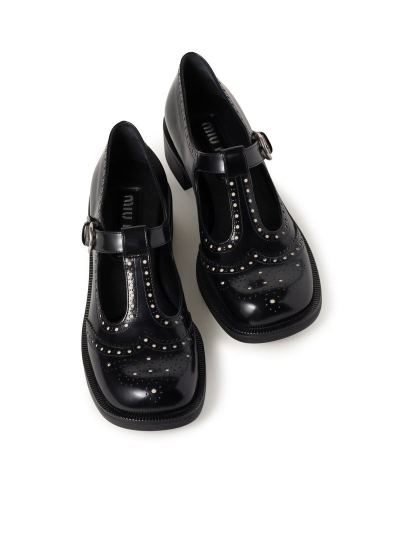 Suitnegozi Scarpe Brogue in pelle spazzolata Presa