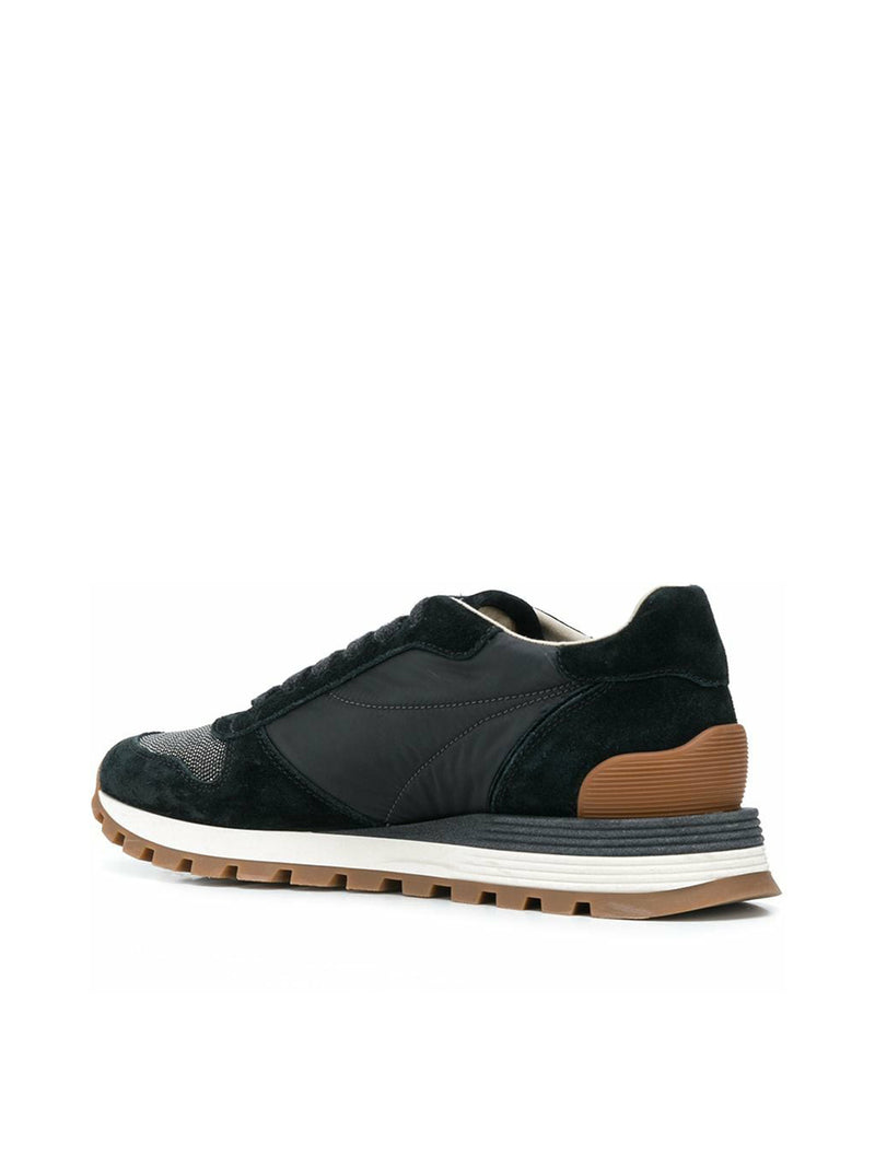 Suitnegozi Runners in camoscio e tessuto techno con "Precious Toe" Moda