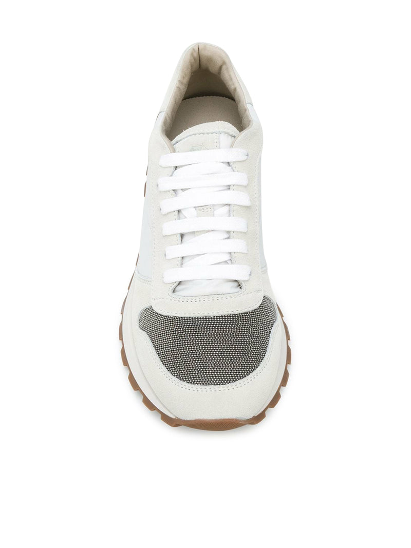 Suitnegozi Runners in camoscio e tessuto techno con "Precious Toe" 2025