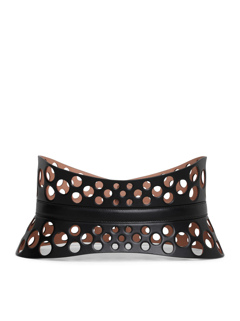 Suitnegozi CINTURA NEO BUSTIER IN PELLE DI VITELLO TRAFORATA Offerta
