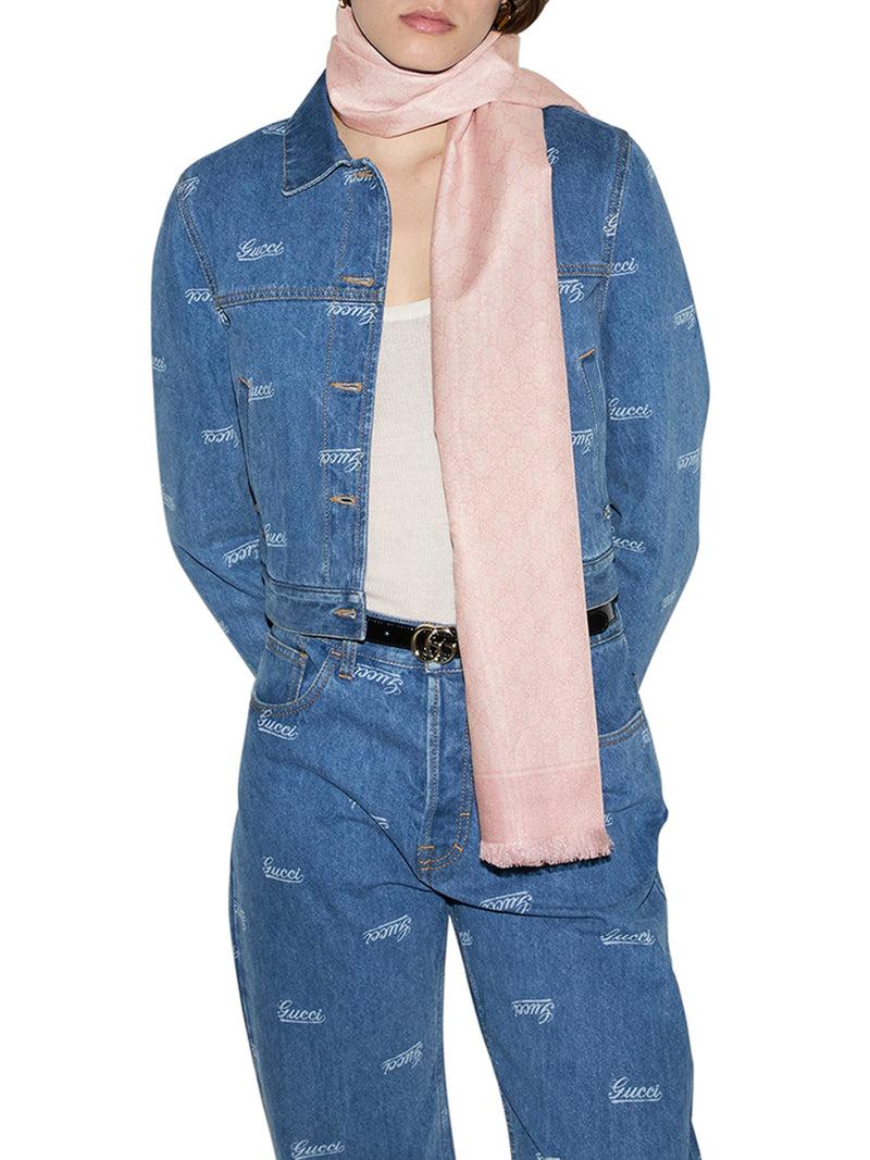 Suitnegozi SCIALLE IN JACQUARD DI COTONE SETA GG In Vendita
