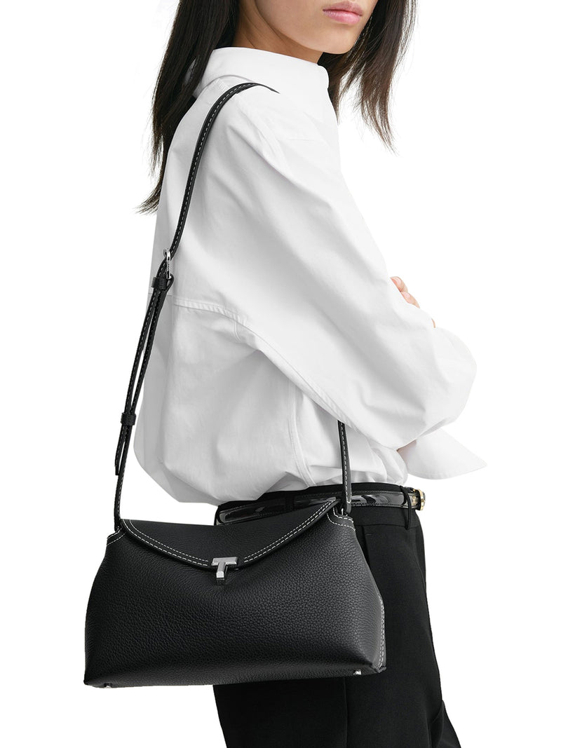Suitnegozi T-Lock clutch black grain Vendita