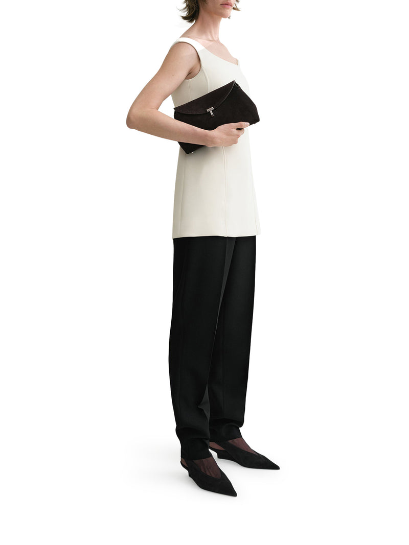 Suitnegozi T-Lock clutch espresso Spedizione Gratuita