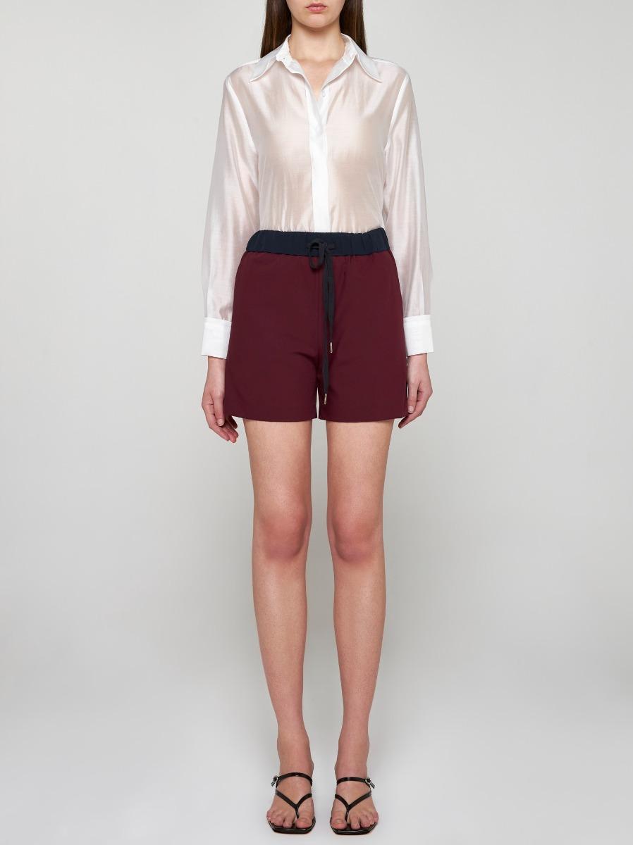 BLANCA VITA Shorts Brassavola in seta Nuovo