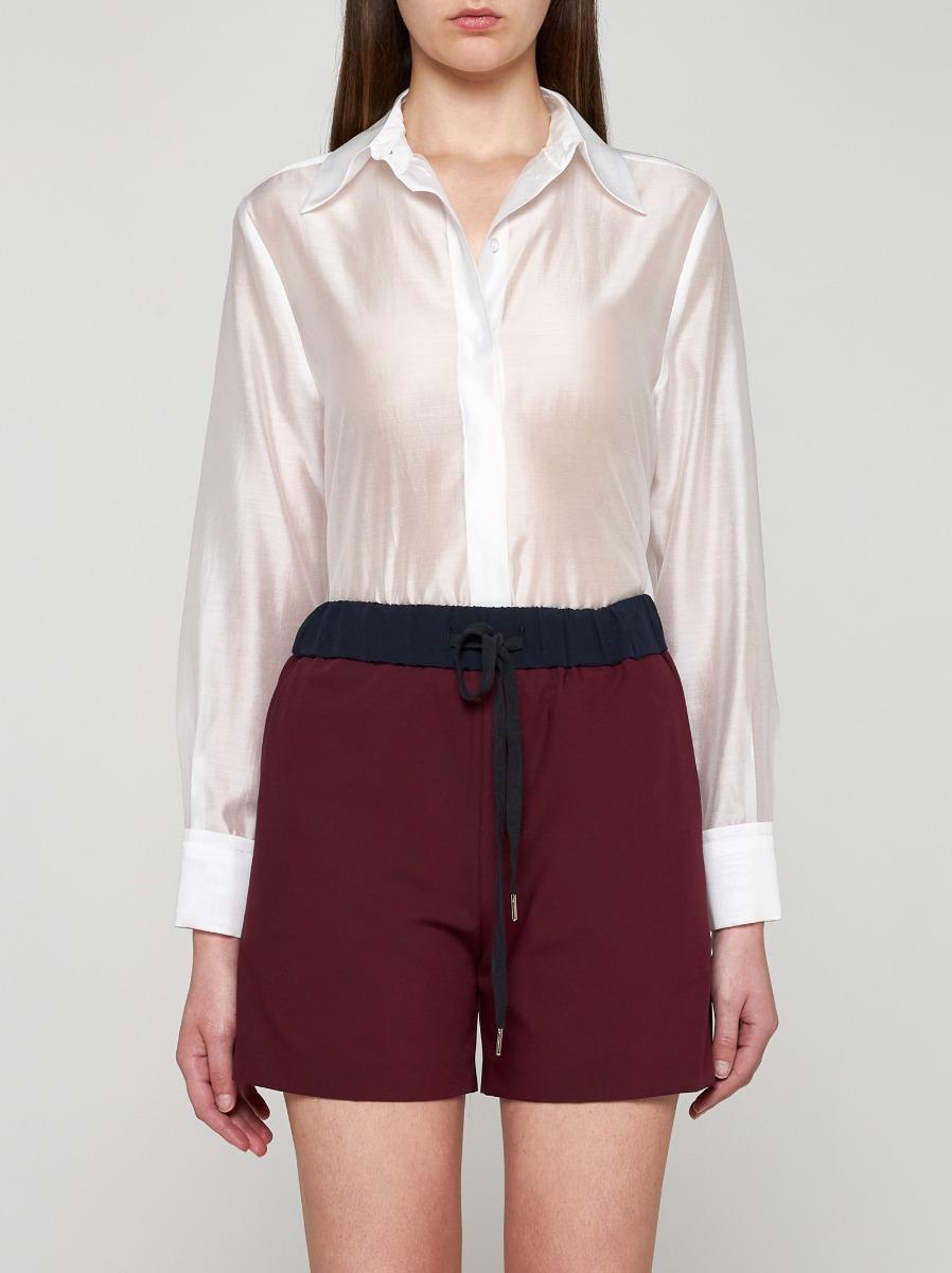 BLANCA VITA Shorts Brassavola in seta Nuovo