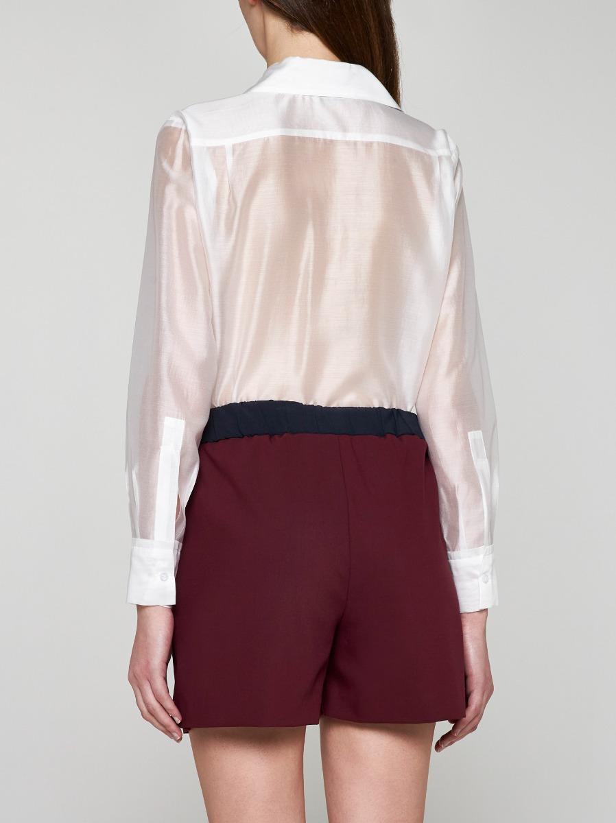 BLANCA VITA Shorts Brassavola in seta Nuovo