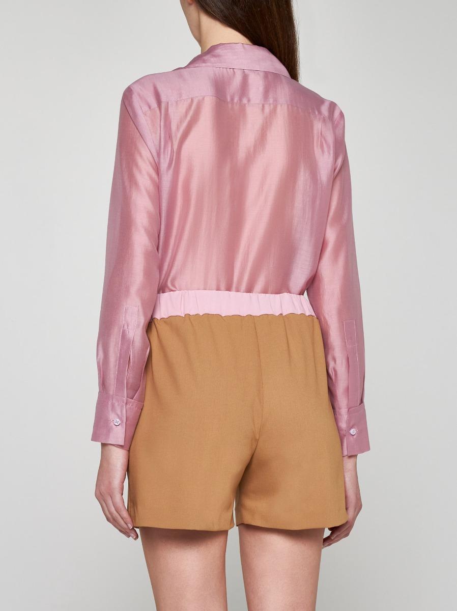 BLANCA VITA Shorts Brassavola in seta Vendita