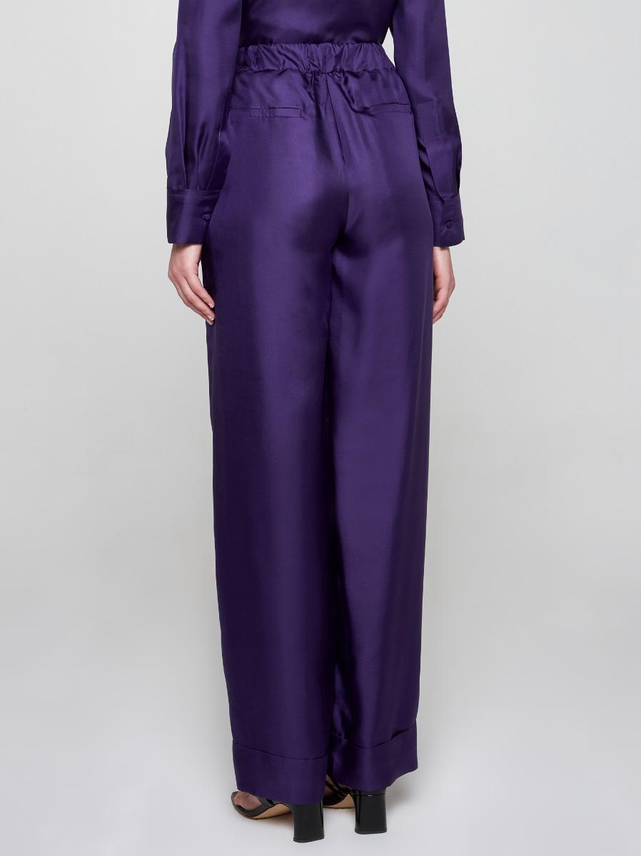 BLANCA VITA Pantaloni Petroy in seta In Vendita