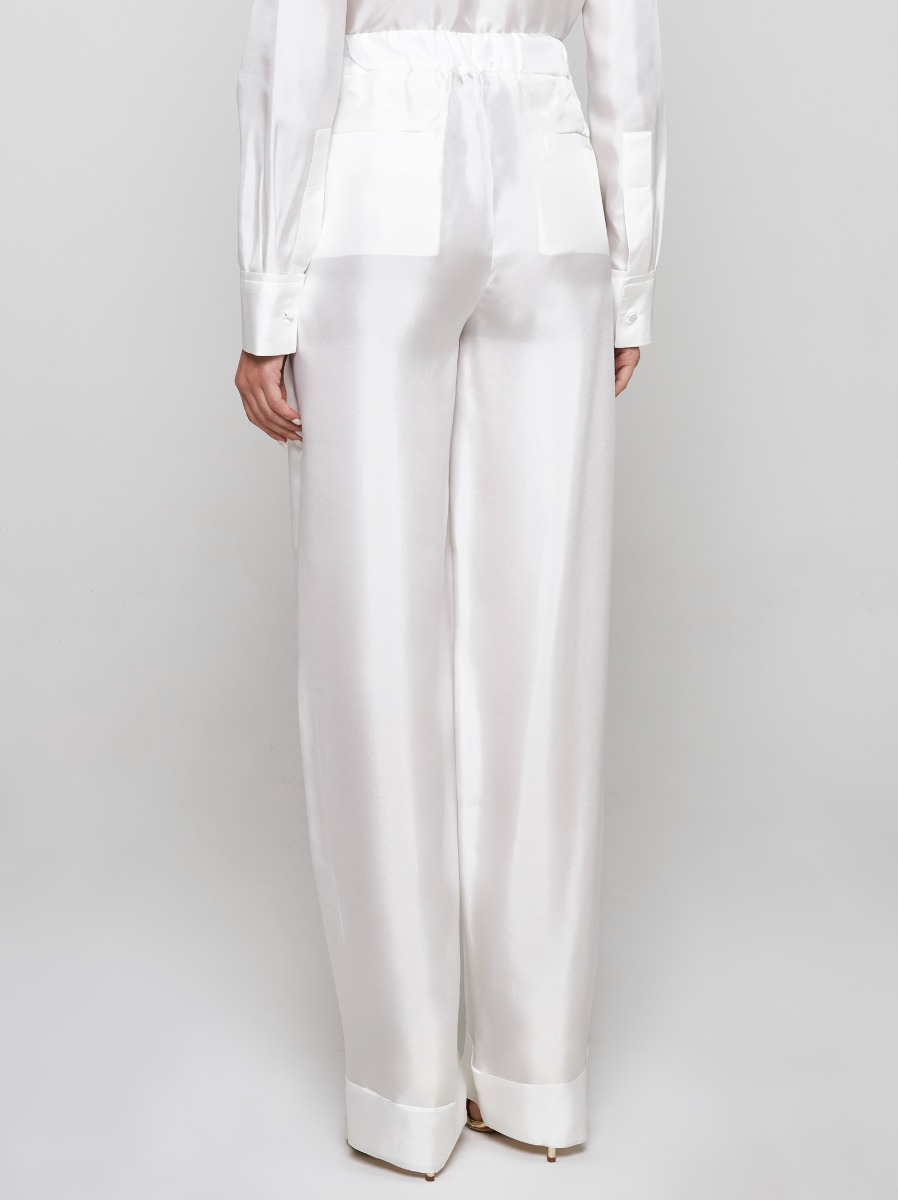 BLANCA VITA Pantaloni Petroy in seta Saldi