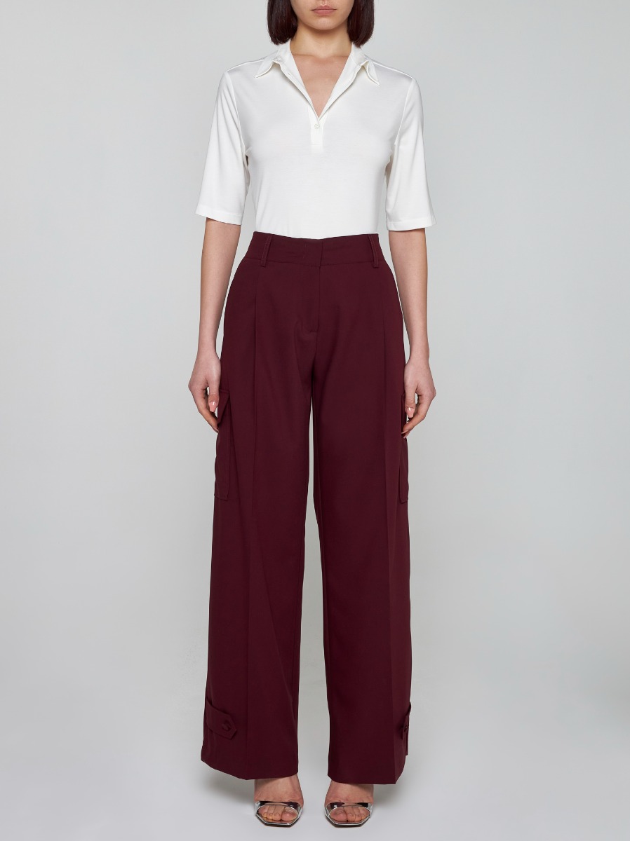 BLANCA VITA Pantaloni cargo Philody in seta Vendita Calda