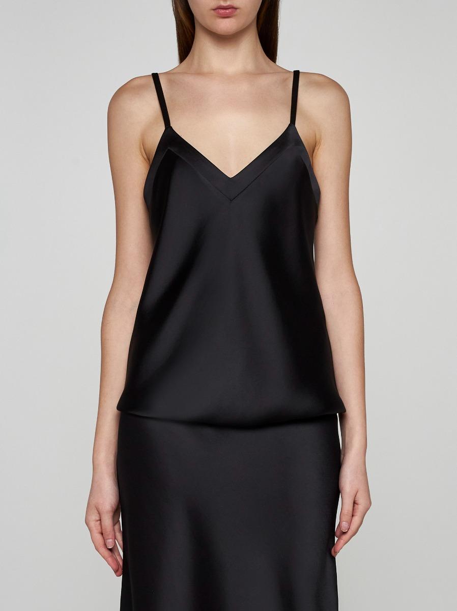 BLANCA VITA Top Trachy in raso Vendite Flash